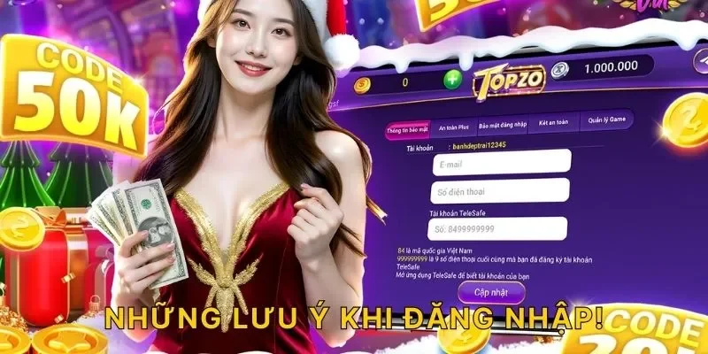 Những lưu ý khi đăng nhập!